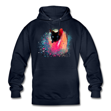 Katzen Hoodie - siamkatze,bunt,graffit,malerei kunst,katze,bunt