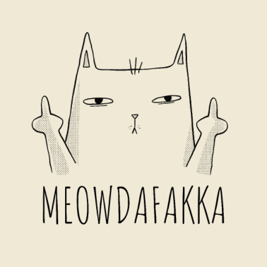 Motiv Katze lustig meowdafakka
