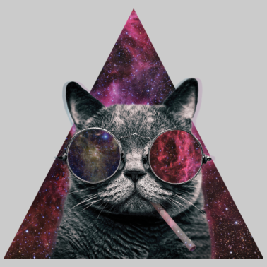 Motiv Hipster Cat Rauchen