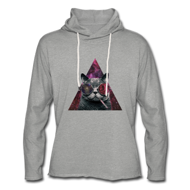 Katzen Hoodie - Hipster Cat Rauchen