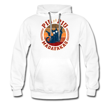 Katzen Hoodie - Pew Pew Madafakas Crazy Katze mit Pistole Vintage