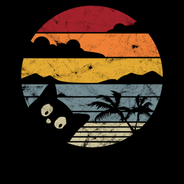 Motiv Coole Katze Im Retro Style Lustiges Liebe Geschenk