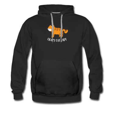 Katzen Hoodie - Verrückte Katzen Dame Crazy Cat Lady
