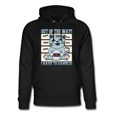 Katzen Hoodie - Aus dem Weg ich muss zocken Gaming Katze Gamer