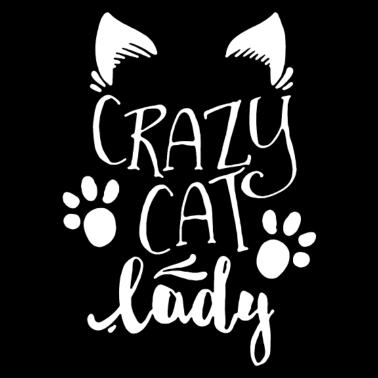 Motiv Verrückte Katze Dame Shirt