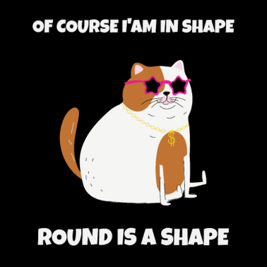 Motiv süße Katze Damen Tshirt Fitnessmuffel Geschenkidee