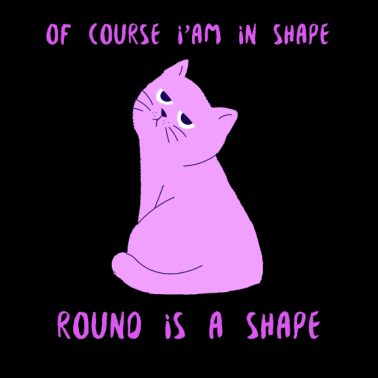 Motiv niedliches Katzen Damen Sport Tshirt Geschenkidee