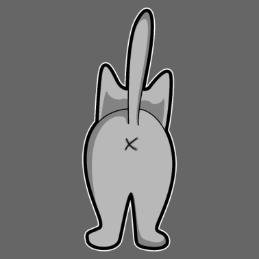 Motiv Graue Katze miau Haustier Katzenfreund Geschenk