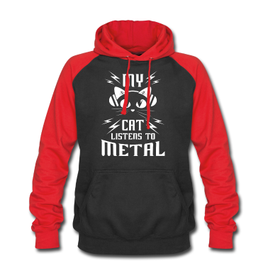Katzen Hoodie - My Cat listens to Metal - cat lover gift