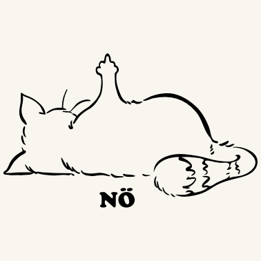 Motiv Katze Nö, Nein, No...Mittelfinger