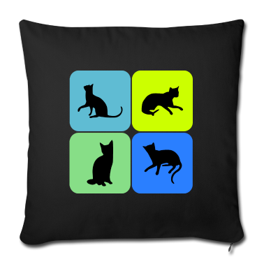 Katzen Kissenbezug - Katze Katze Katze Katze Katze Katze, Geschenk
