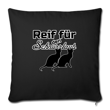 Katzen Kissenbezug - Urlaub Katze Katzen Tiere Haustier Spruch