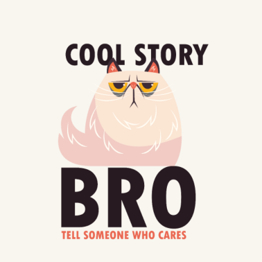 Motiv Cool Story Bro Grumpy Cat Lustiges Vintage Meme