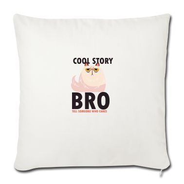 Katzen Kissenbezug - Cool Story Bro Grumpy Cat Lustiges Vintage Meme