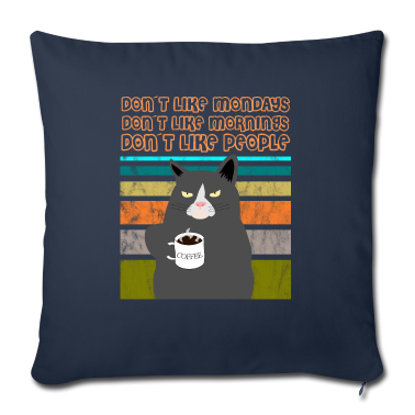 Katzen Kissenbezug - KAFFEE KATZE