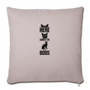 Katzen Kissenbezug - Here comes the boss Geschenk Katze Haustiere Tiere