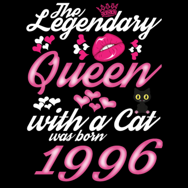 Motiv Legendäre Königin 1996 Geboren Frauen Mit Katze