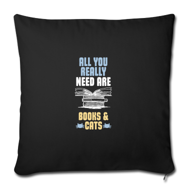 Katzen Kissenbezug - Bücher und Katzen