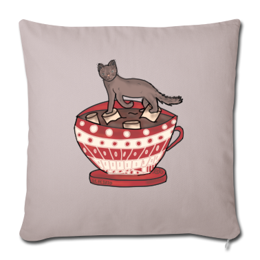 Katzen Kissenbezug - Kakao-Katze by Mad's World