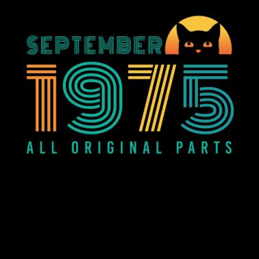 Motiv September 1975 Katzen Vintage Geschenidee