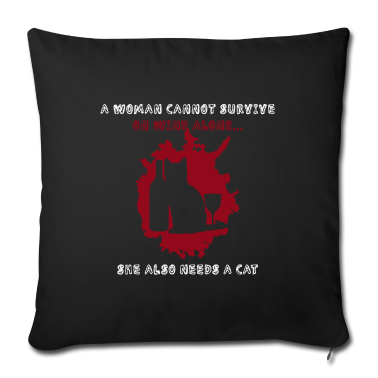 Katzen Kissenbezug - Wein und Katzen