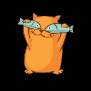 Motiv Süße lustige Katze hat Fischaugen Schabernack Miau