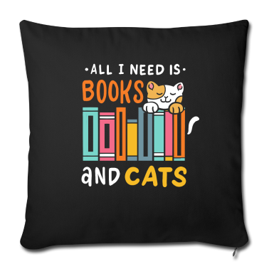 Katzen Kissenbezug - Bücher Katzen Katze
