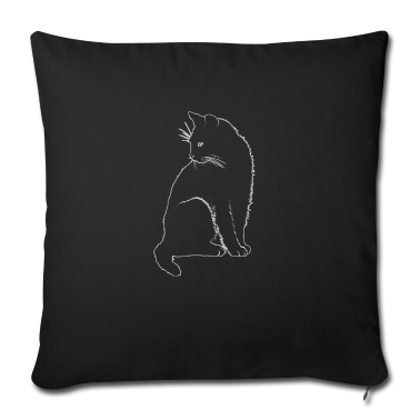 Katzen Kissenbezug - Katze Umriss