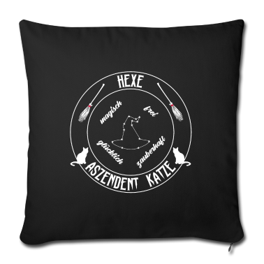 Katzen Kissenbezug - Hexe Aszendent Katze - Sternzeichen
