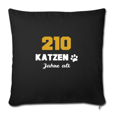 Katzen Kissenbezug - 30 Geburtstag 210 Katzen Jahre
