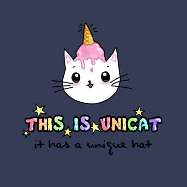 Motiv Katze mit Waffeleis auf dem Kopf