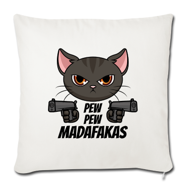 Katzen Kissenbezug - Pew Pew Madafakas