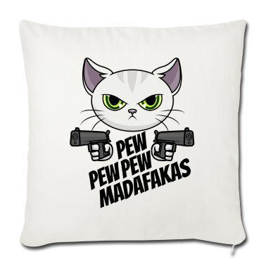 Katzen Kissenbezug - Pew Pew Madafakas