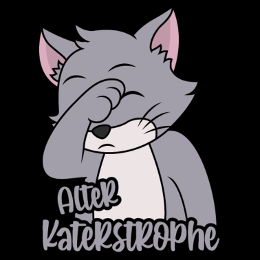 Motiv Alter Katastrophe Katerstrophe Kater Facepalm