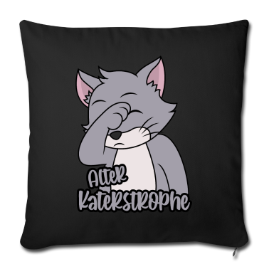 Katzen Kissenbezug - Alter Katastrophe Katerstrophe Kater Facepalm