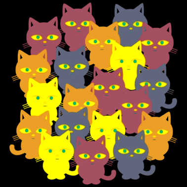 Motiv Katzen, nichts als Katzen