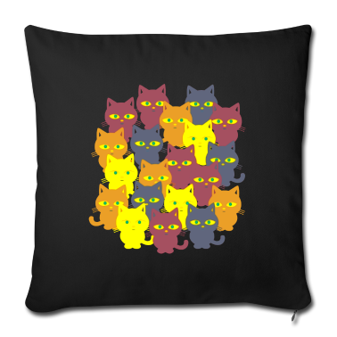 Katzen Kissenbezug - Katzen, nichts als Katzen