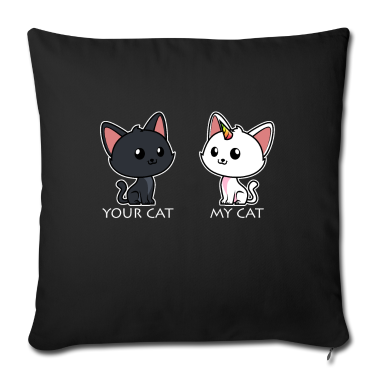 Katzen Kissenbezug - Deine Katze Meine Katze