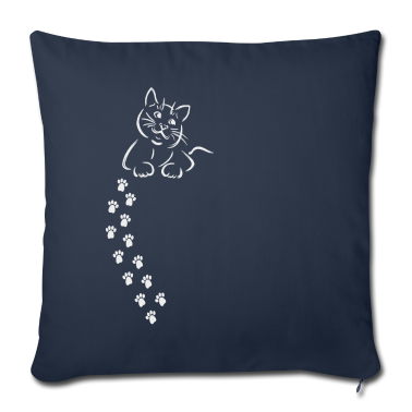 Katzen Kissenbezug - Katze Katze Katze Katze Katze Pfote Abdruck