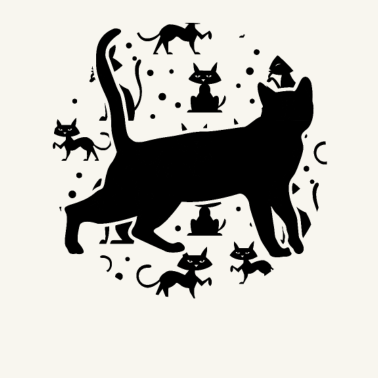 Motiv Katze mit Katzen und Kätzchen - Katzen