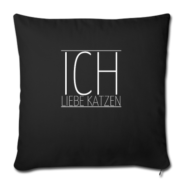 Katzen Kissenbezug - katze - Ich liebe Katzen