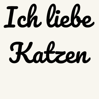 Motiv katze - Ich liebe Katzen