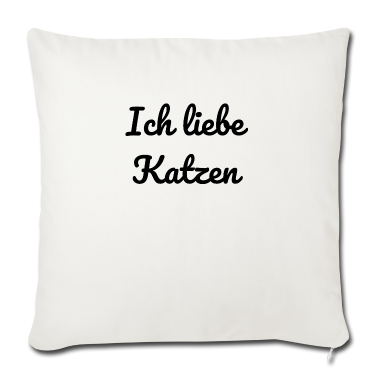 Katzen Kissenbezug - katze - Ich liebe Katzen