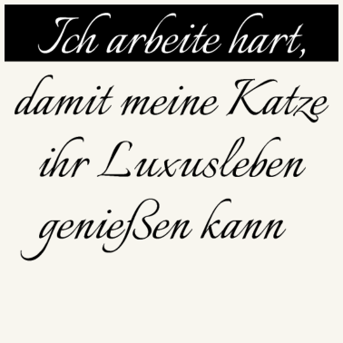 Motiv katze - Luxusleben einer Katze