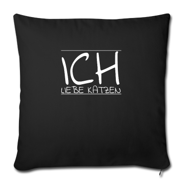 Katzen Kissenbezug - katze - Ich liebe Katzen