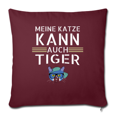Katzen Kissenbezug - katze - meine Katze kann auch Tiger