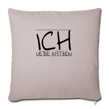 Katzen Kissenbezug - katze - Ich liebe Katzen