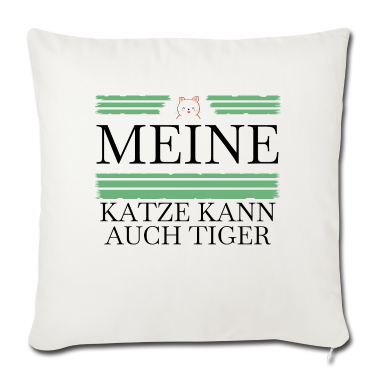 Katzen Kissenbezug - katze - meine Katze kann auch Tiger