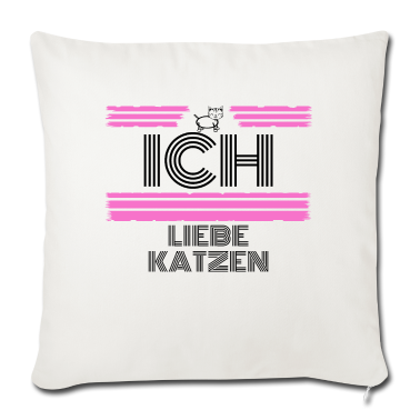 Katzen Kissenbezug - katze - Ich liebe Katzen