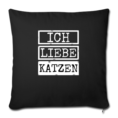 Katzen Kissenbezug - katze - Ich liebe Katzen